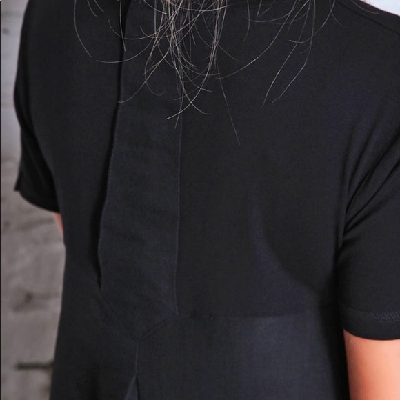 Black Maxi Linen Dress Plus size - Picture 4 of 10